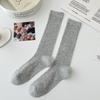 Meias femininas primavera e verão finas estilo ballet meias 3/4 meias empilhadas malha respirável meias versáteis com sapatos de couro pequenos