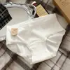 Categoria A algodão de bebê virilha estendida roupa íntima de algodão virilha feminina meninas respirável branco cintura cuecas calcinhas femininas