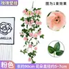Flor de Rosa Simulada Colgante de Pared Flor de Interior Sala de Estar Decoración de Pared Exterior Jardín Boda Paisajismo Flor Falsa Colgante Flor Colgante de Pared