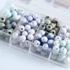 Cuentas de cerámica agrietada por hielo de Jingdezhen 10 mm gota de agua cuentas semiacabadas pulsera diy suelta accesorios de joyería pequeña venta al por mayor