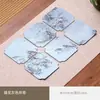 Tapete Individual de Seda Fragrante Nuvem Azul Lenta Novo Estilo Chinês Zen Mesa para Chá Seco Tapete de Mesa Toalha de Mesa Trama Nishijin de Luxo Leve