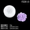 Molde de silicona de flor de gardenia y rosa para velas de yeso de aromaterapia DIY, adornos de resina y decoraciones de pastel de fondant