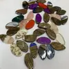 Pendientes redondos de madera geométricos pendientes de clip para oreja material de accesorios de joyería para orejas hechos a mano diy