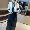 Capaz e elegante profissional roupas femininas terno de luxo leve de alta qualidade confortável casual suit calças de duas peças conjunto de duas peças Outono Novo