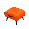 Banqueta para zapatos para uso doméstico, taburete tapizado suave para la entrada, reposapiés pequeño de lujo ligero y simple para sala de estar