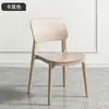 Silla de Plástico para Uso Doméstico, Silla de Comedor Engrosada, Silla de Ocio para Mesa de Comedor, Taburete Comercial Minimalista Moderno para Comedor con Respaldo