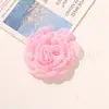 Estilo francês preguiçoso tecido com borda queimada malha flor garra de unha DIY clipe de cabelo acessório para vestuário adereços broche enfeites