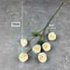 Flores Artificiales para Boda Decoración del Hogar Flores Artificiales Rosas Exquisitas de Seis Cabezas Accesorios de Fotografía Decoración de Guía de Camino de Flores de Seda