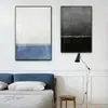 Sala de Estar Moderna Nórdica Blanco y Negro Gris Estilo Industrial Pintura Decorativa Pared de Fondo para Sofá Dormitorio Abstracto Simple Pasillo Pintura Colgante