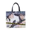 Bolso de mano creativo no tejido para mujer en stock Recubrimiento de película Impresión a color Bolsa de compras de ropa no tejida Bolsa no tejida termosellada