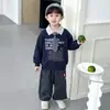 Conjunto de Sudadera para Niños Primavera 2026 Nuevo Fresco y Elegante Conjunto de Dos Piezas de Camisa Polo para Niños Primavera y Otoño Moderno