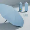 Mini paraguas de cápsula portátil, sombrilla de alta gama para mujer con protección solar y UV, paraguas publicitario impreso para días soleados y lluviosos