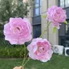 Flores Artificiales de Ciervo de Nieve y Loto de 3 Cabezas Decoración de Boda para el Hogar Flores Falsas Al Por Mayor