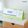 2027 Novo Modelo Ano do Carneiro Simples Criativo Anotações Mini Calendário Triangular de Mesa Decoração de Mesa da Empresa Calendário em Inglês