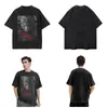 Black Myth Wukong Rei Macaco Camisetas Lavadas Streetwear Hip