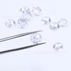 Zircón Blanco Redondo Fondo Plano Corte Rosa 3-8mm Redondo Fondo Plano Diamante Triángulo Corte Rosa Gema Sintética Piedra Bruta