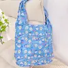 Nueva Bolsa de Pañales con Estampado de Dibujos Animados Gran Capacidad Bolsa de Compras para Supermercado Grande Linda Perro Yugui Práctica Bolsa de Protección Ambiental