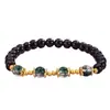 Pulseira de Cristal Fantasma Verde Imitação de Obsidiana, Novo Estilo, para Mulheres, Contas que Atraem Riqueza e Melhoram a Sorte, Pulseira de Amizade, Joia de Nicho