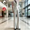 Pantalones de traje versátiles y modernos de caída para hombre 2026, estilo americano, pantalones casuales elegantes, ligeramente acampanados, talla grande, corte recto