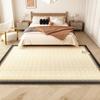 Luxo Leve e de Alta Qualidade Tapete de Veludo Plush Retrô para Quarto Principal ao Lado da Cama Tapete de Chão Lavável à Máquina de Veludo de Cordeiro sob a Cama