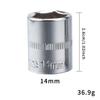 Manga Hexagonal Pequeña de Vuelo de Manga Corta de 1/4" Acero Cromo Vanadio Cabezal de Manga 4-14mm Herramientas de Reparación de Automóviles Venta al por Mayor