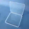 1.5 Caja Cuadrada Alta Caja de Cartón Caja de Plástico Transparente Cuentas de Arroz Hilo Dental Caja de Empaque para Productos Pequeños Caja de Almacenamiento para Pulseras