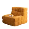 Sofá Individual Waffle, Reclinable y para Dormir, Sillón para Dormitorio Balcón Salón, Sofá Compacto, Sofá Empaquetado en Caja