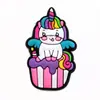 Série Unicórnio Pvc Macio Patch Decoração Boneca Acessórios Planos Acessórios para Joias DIY Atacado