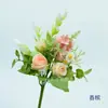 Arranjos de Flores Frescas Estilo Pastoral Simulado Estilo Coreano Rosas Pequenas Frescas Amarrados à Mão para Casamentos e Festivais, Decorações Florais de Mesa, Adereços para Melhorar o Ambiente