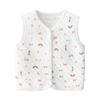 Colete de bebê de 0 a 2 anos, outono e inverno, acolchoado, masculino e feminino, colete de algodão para bebê