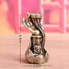 Flor de Loto de Latón Puro Buda Guanyin Mano Quemador de Incienso de Flujo Inverso Portainciensos Vintage Adorno Decorativo de Mesa Mascota de Té Artesanía