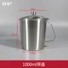Copo Medidor de Aço Inoxidável 304 Espessado 1000ml Doméstico Padaria Loja de Chá com Leite Café com Escala Cilindro Graduado Béquer Experimental