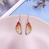Aretes de Tuerca Degradados Alas de Cigarra Transfronterizos Aretes de Alas de Diamantes Coloridos Aretes deseo Amazon Joyería Nueva