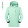 Chaqueta de Capa Única para Exteriores Primavera Otoño Chaqueta Delgada Hombres Mujeres Abrigo Casual Cortavientos Impermeable Color Sólido Parte Superior Malla