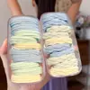 Ligas para el cabello lindas estilo coreano para niños, gomas suaves y muy elásticas para coletas altas de niñas, diademas y accesorios versátiles