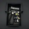 Novo Chaveiro Mecânico de Urso Pingente de Carro Desenho Animado da Moda Decoração Criativa para Bolsa de Casal Chaveiro de Silicone
