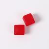 Pendientes de resina con forma de pequeño cuadrado esmerilado mate, estilo Little Red Book, con forma de gelatina, para hacer tú mismo, horquillas para el pelo, material colgante, venta al por mayor