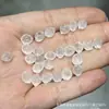 Coleção de Cristal Branco Natural, Contas de Abóbora, Contas de Flor de Maracujá, Acessórios Artesanais, Pulseiras DIY Feitas à Mão, Joias da Moda