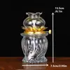Lámpara de Cristal Artificial a Prueba de Viento Eterna para Ofrecer Luz Lámpara de Aceite de Ghee Líquido Lámpara Eterna Doméstica