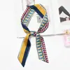 Bolsa de alça decorativa versátil estilo coreano para primavera e verão lenço de seda fita estreita fina cinto de fita lenço de fita para mulheres