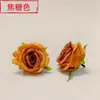 Rosa artificial (Rosa Redonda Pequena) Venda Direta de Fabricante de Cabeças de Flores Arranjo de Arco de Parede para Cena de Casamento ao Ar Livre