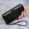 Cartera Larga de Cuero para Mujer Nueva Cartera Exquisita de Alta Gama Porta Tarjetas Bolso de Mano de Gran Capacidad Bolso para Teléfono Móvil Dropshipping