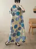 Vestido Largo Estampado de Cuello en V Estilo Bohemio Nuevo 2026, Cubre-traje Holgado Protector Solar, Vestido para Vacaciones en la Playa