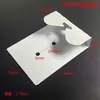 Pieza Colgante Móvil de Vidrio Gancho para Espejo de Baño Gancho Adhesivo para Panel Trasero Pieza de Fijación Gancho de Cola de Milano Accesorios de Marco Redondo de Aleación de Aluminio