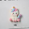 Accesorios de resina para manualidades, unicornio arcoíris, accesorios para el cabello para niños, tocados, caja de almacenamiento, materiales hechos a mano