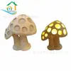 Decoración exterior escultura artificial de arenisca luz transparente piedra artificial lámpara de hongo resina FRP lámpara de escultura luminosa