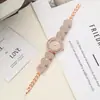 Reloj para Mujer con Correa de Acero Ajustable de Aliento de Bebé, Diamantes, Moda, Esfera Totalmente de Diamantes, Pulsera de Cuarzo con Pedrería para Mujer