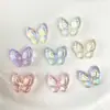 Acrílico Transparente UV Borboleta Fantasia Voando Forma Especial Contas DIY Corrente de Celular Chaveiro Acessórios de Joia Material