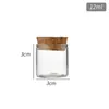 Botella de tubo de corcho de boca recta de 30 mm botella de deseos flotantes botella de vidrio botella de té perfumado para dulces botella de té de incienso de sándalo sub-botella