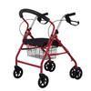 Carrito de Compras de Seis Ruedas para Personas Mayores, Carrito de Empuje, Carrito de Compras Empujable y Sentable, Andador de Ocio para Personas Mayores con Asiento